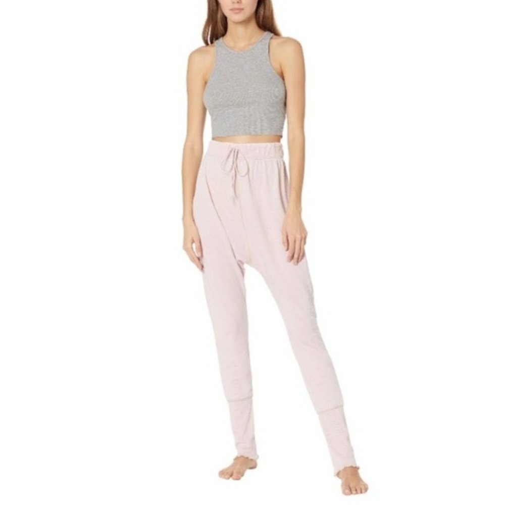 Free People Small Jogger Pants Cozy All Day Harem Pink